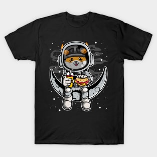 Astronaut Fastfood Floki Inu Coin Floki Army To The Moon Crypto Token Cryptocurrency Wallet Birthday Gift For Men Women Kids T-Shirt